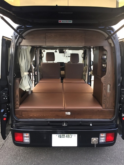 キャンピングカー家具の大川作成OKワゴン キャンピングカー家具ハイエース家具の大川作成OKワゴン